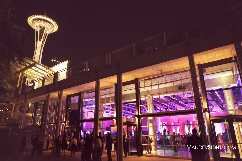 fisher-pavilion-seattle-center-night-with-space-needle